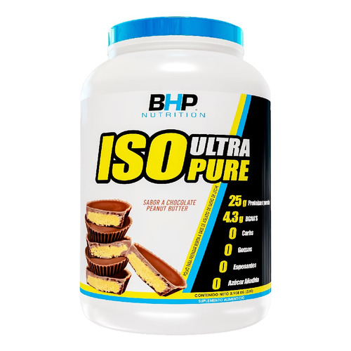 Proteina Bhp Nutrition Isopure Ultra Cero Carbs 2 Lbs 28 Servicios Sabor Chocolate/Crema de maní