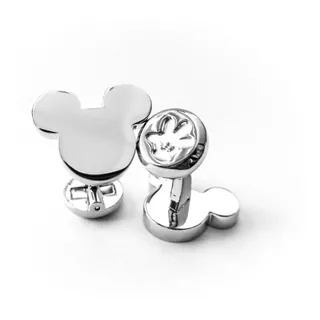 Mancuernillas Disney Mickey Mouse Plateadas - Gemelos