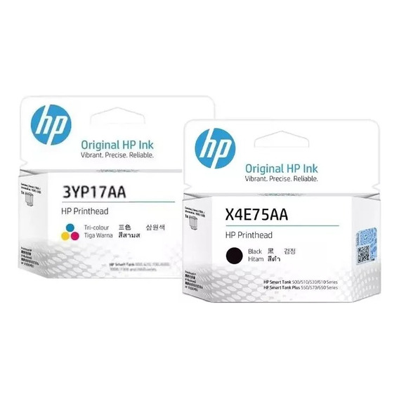 Kit Cartucho Negro +color Hp Smart Tank 720 750 X4e75 3yp17a