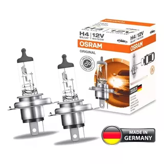 Kit Par Lâmpadas Osram Original H4 Bi-iodo Farol Alto Baixo.