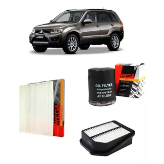 Kit Filtros Suzuki Grand Vitara 2.0 16v 2008 Em Diante