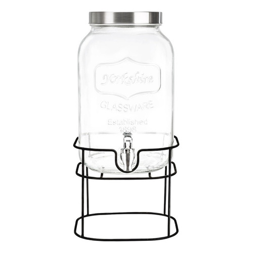 Dispensador para Bebidas Vitrolero Agua Vidrio Mason Garrafon 5lt con base