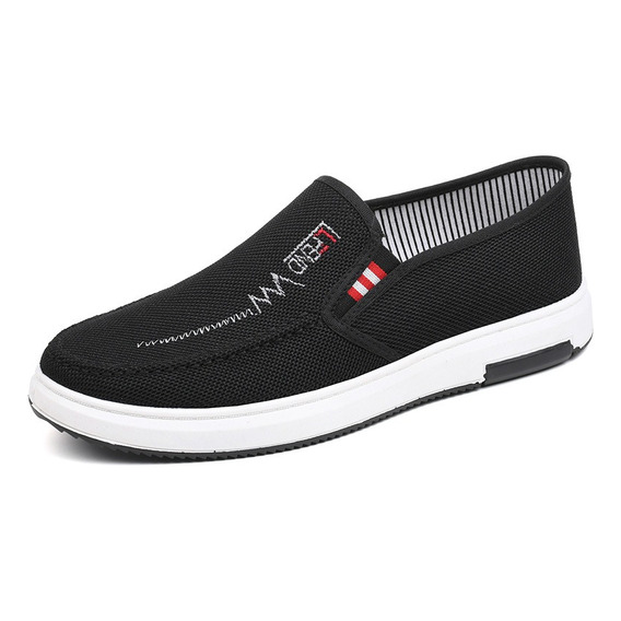 Zapatos Casuales Antideslizantes De Lona Para Hombres