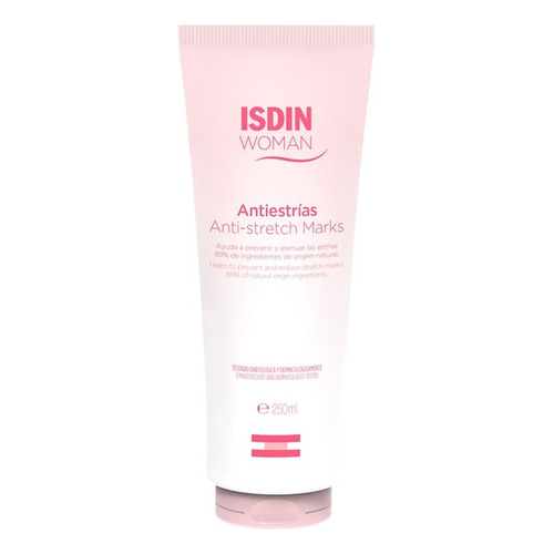 Isdin Woman Crema Corporal Antiestrías Hidratante Previene Y Atenúa Estrías Tipo De Envase Pomo Fragancia Delicada Tipos De Piel Sensible