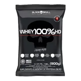 Suplemento Em  Pó Black Skull  Whey 100% Hd Proteína Sabor  Chocolate Em Sachê De 900g