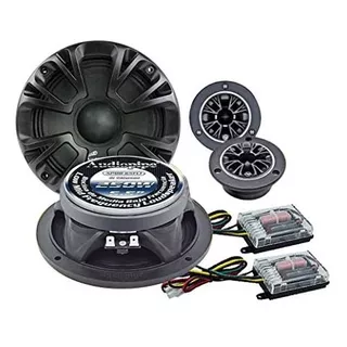 Combo 2 Medios 6.5 + 2 Tweeter + 2 Crossover 1000w Audiopipe