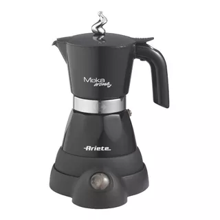 Cafetera Ariete Moka Aroma Electric 1358 Manual Negra Italiana 220v