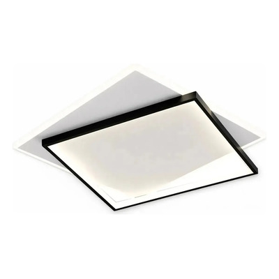 Plafon Led Milano Negro Diseño Moderno 48w Cct Lda83048-n Negro