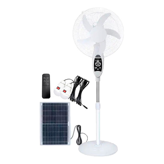 Ventilador 9 Velocidades Abanico Solar Recargable Duradera