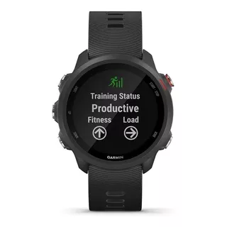 Smartwatch Garmin Forerunner 245 Music Sport 1.2  Caixa 42.3mm De  Polímero Reforçado Com Fibra  Preta, Pulseira  Black E O Arco  Preto De  Dlc