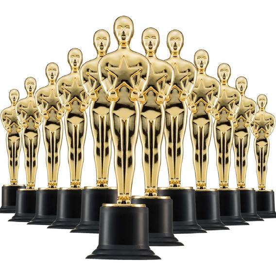 24 Estatuilla Dorado Premio Mini Oscar Hollywood Trofeo 12cm