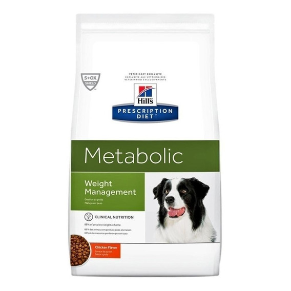 Alimento Hill's Prescription Diet Metabolic para perro adulto todos los tamaños sabor pollo en bolsa de 12.47kg