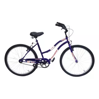Bicicleta Playera Femenina Kelinbike V26pdf Frenos V-brakes Color Violeta Con Pie De Apoyo  