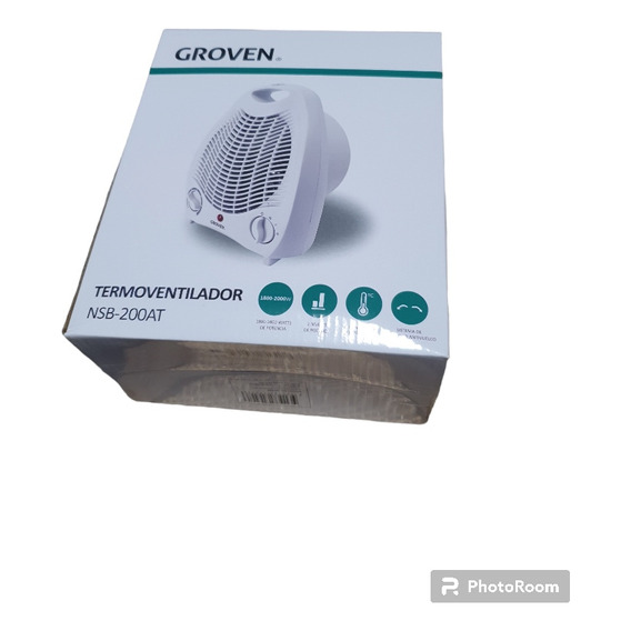 Termoventilador Groven Nsb-200at 2000w2 Niveles Blanco