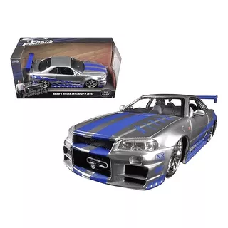 Nissan Skyline Gtr (r34) Fast Furious Con Caja - M Jada 1/24