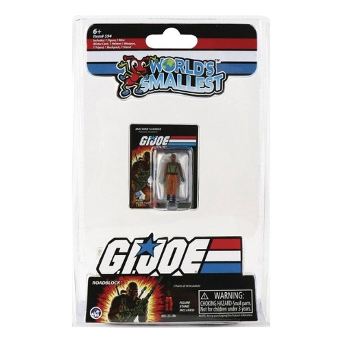 Mini Figura Roadblock G.i. Joe Worlds Smallest Gi Joe