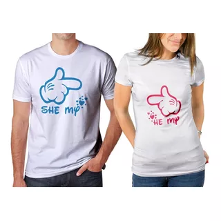 Camisetas Estampadas Parejas,combo X2 , Demostrar Amor