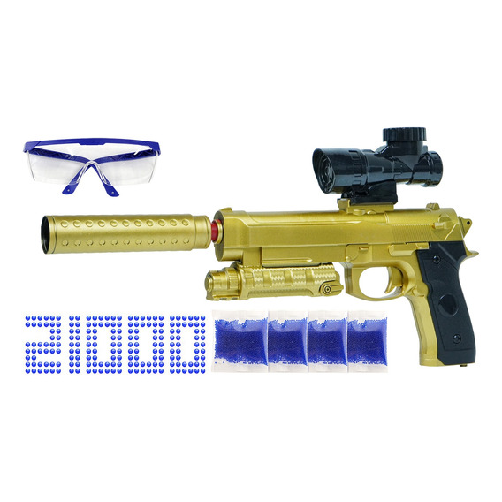 Pistola De Agua De Gel Eléctrica Con 21000 Bolas De Gel M92