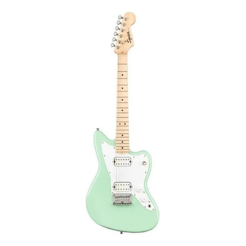 Guitarra eléctrica Squier by Fender Mini Jazzmaster HH mini jazzmaster de álamo surf green brillante con diapasón de arce