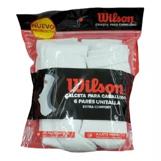 Wilson Calceta Caballero Afelpado Total 6 Pack (6 Pares) 
