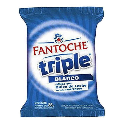 Alfajor Fantoche Triple Blanco X12 Uni - Kiosco Full7x24