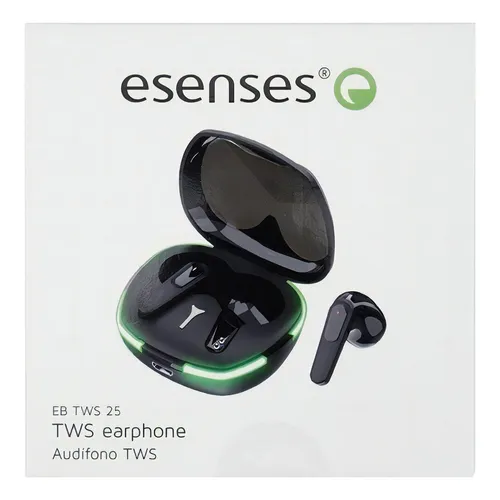 Aud fonos Esenses Inal mbricos Bluetooth In Ear Tws 25 Negro