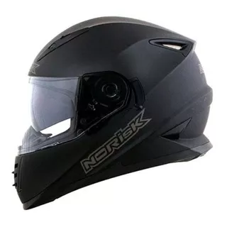 Capacete Norisk Ff302 Monocolor Preto Fosco