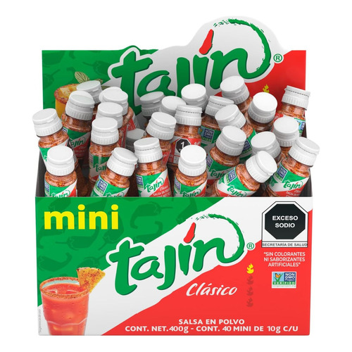 Tajín Mini 40 Piezas 10gr. C/u