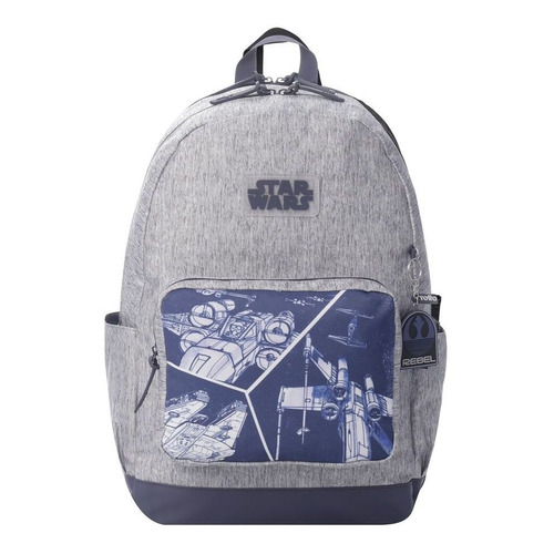 Morral Star Wars Trooper M Gris Mix Totto Diseño de la tela Rayado