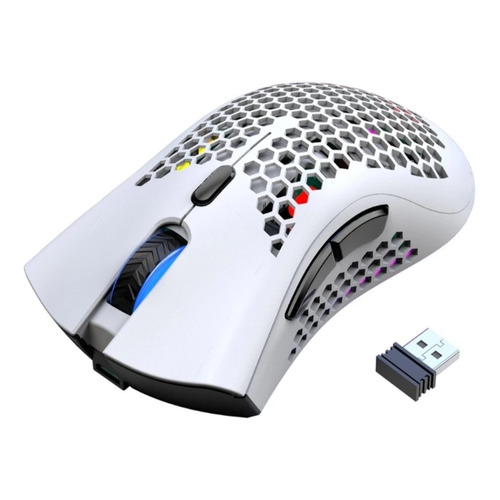 Mouse gamer inalámbrico recargable K-Snake  BM600 white