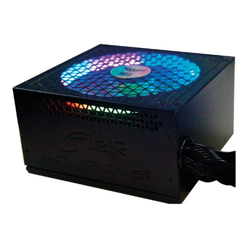 Fuente De Poder Gamer Thermalcooler 550w 80 Plus Silver Rbg Color Negro