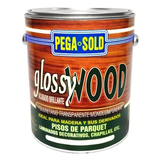 Poliuretano Transparente Glossywood Pega Sold 1/4 Galon