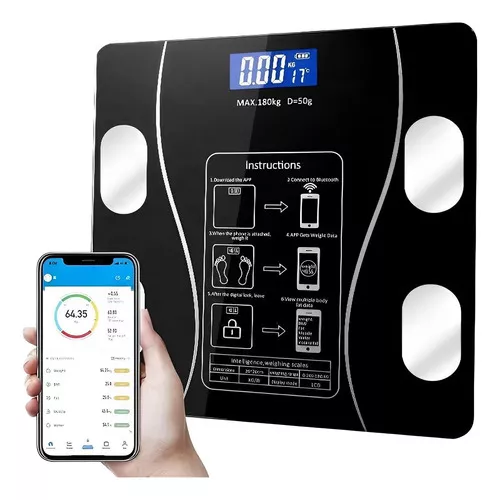 Balança Digital Bioimpedância Com Aplicativo Bluetooth 180kg