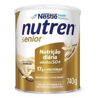 Nutren Senior Sabor Baunilha 740g - Suplemento Em Pó - Nestlé
