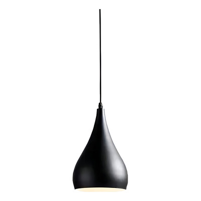 Lámpara Colgante Leuk Prasino Gota Negro Moderno Deco Living