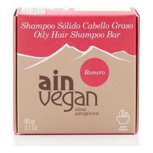 Ain Vegan Shampoo Sólido Cabello Graso Sustentable Vegano