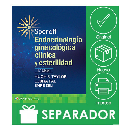 Speroff. Endocrinología Ginecológica Clínica Y Esterilidad, De Hugh S. Taylor. Editorial Lww, Tapa Blanda, Edición 9 En Español, 2020
