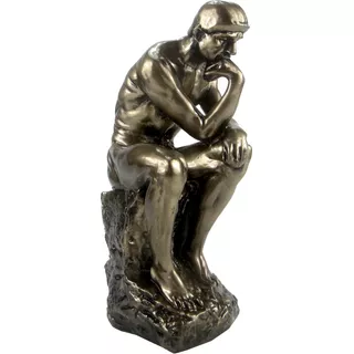 Estatueta O Pensador Rodin Escultura Decoração