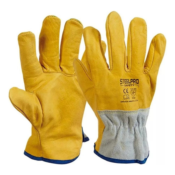 6 Pares Guantes Tipo Ingeniero Certificados Steelpro Driver