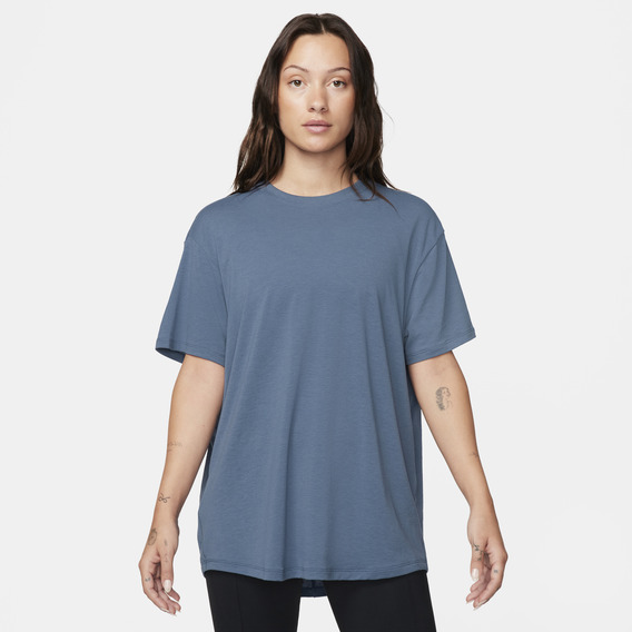 Polera Nike One Relaxed Mujer Azul