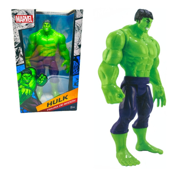 Figura Hulk Acción Muñeco Articulado Héroe Marvel Juguete