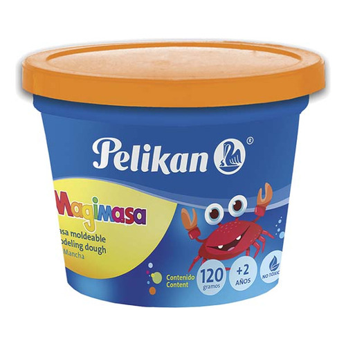 Masa Modelar Pelikan Magimasa Naranja 120gr