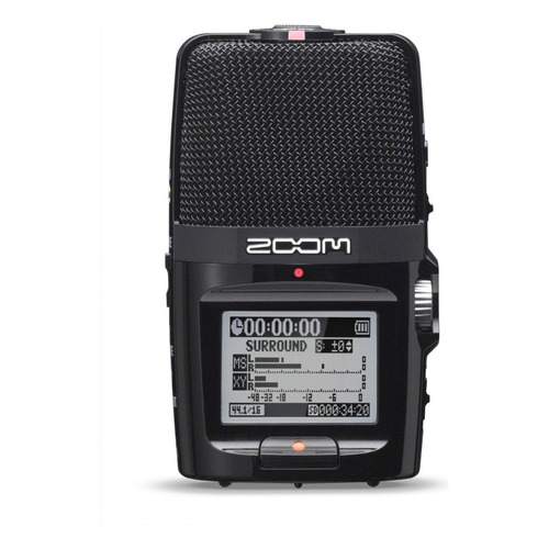 Mini Grabador H2n Digital Stereo Zoom H2 N Cuo Color Negro