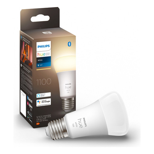 Lampara Philips Hue Single Bulb E27 Blanco Calido X 1 Unidad