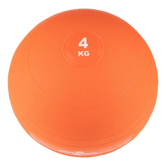 Balon Peso Pelota Medicinal 4 Kg Gymball Ejercicio Gimnasio Color Naranja Oscuro