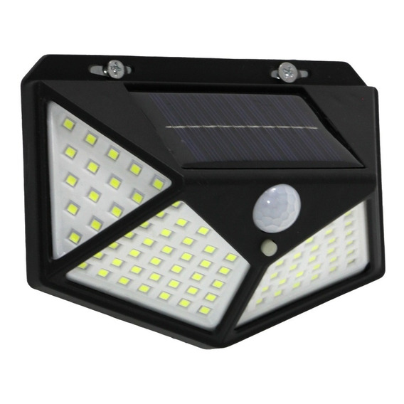 Aplique Solar 100 Leds Exterior Sensor Movimiento 100w Luz B