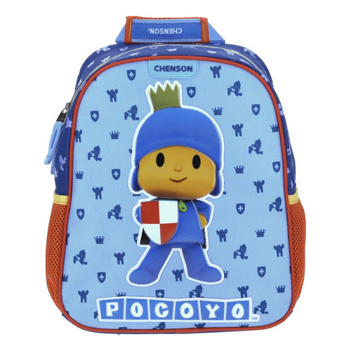 Mochila Chico Azul Chenson Pocoyo Kinder Poky Para Niño