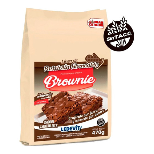 Ledevit Brownie Premezcla 470g Chocolate
