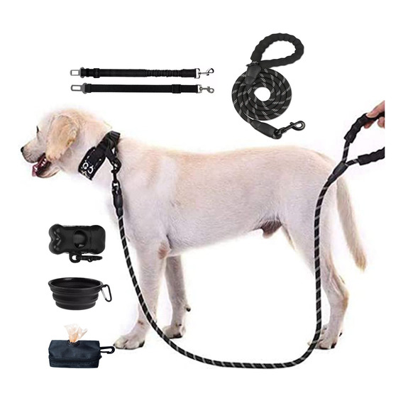 Kit De Correa Para Perros Retráctil De Viaje