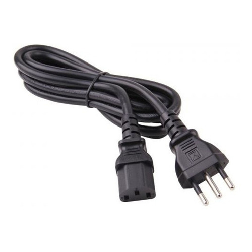 Cable De Poder Pc Corriente Pc Cable Fuente De Poder 1.5mts Color Negro